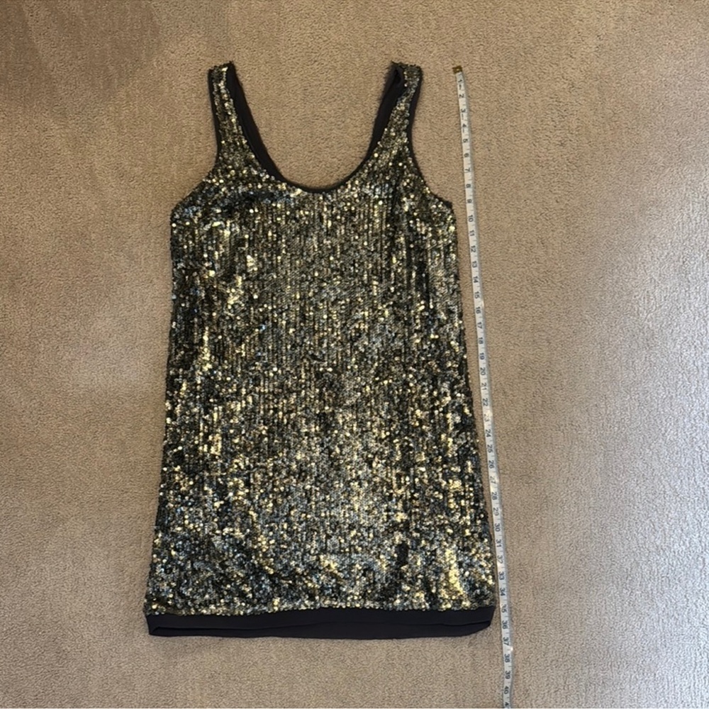 Silver Sequin Mini Dress Velvet by Graham and Spencer